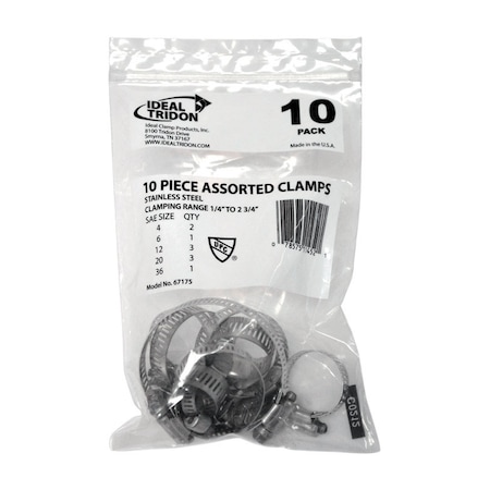 B & K Ideal Tridon 1/4 in. 2-3/4 in. Mulit-Size Silver Hose Clamp Stainless Steel Band 671755A